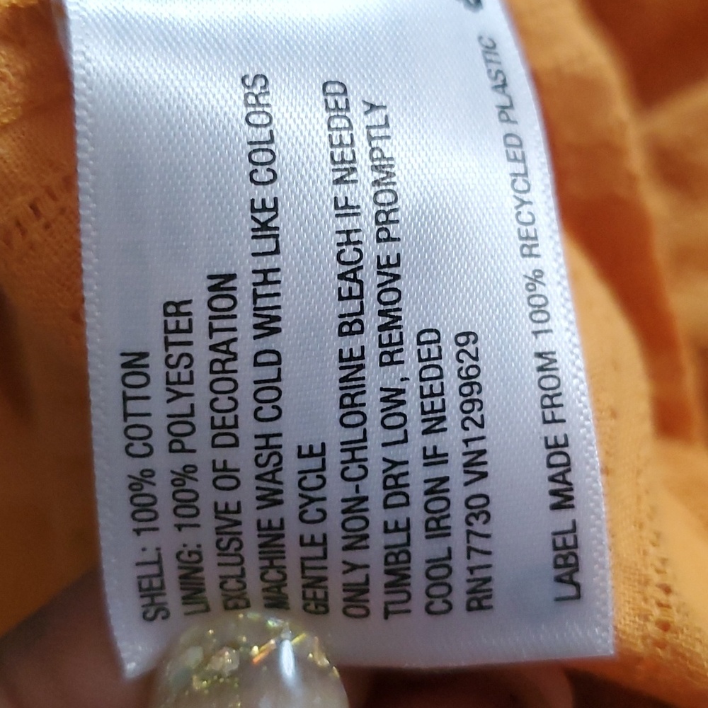 Knox Rose woman's orange buttondown dress size M - Picture 14 of 14